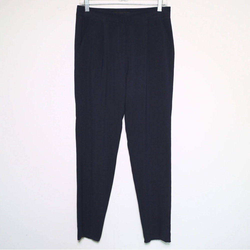 JENNI KAYNE - Blue Pleated Tapered Casual Dress Pants w/ Pockets - Womens Size 2
